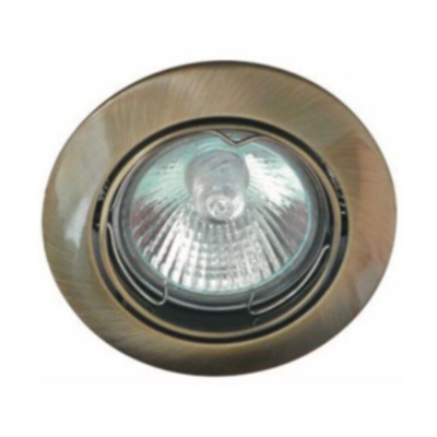 Faretto Da Incasso Orientabile In Alluminio Oro Lucido - Gigra Line Gl53001