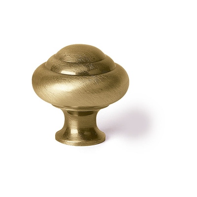 Pomolo stile classico, Zama, Oro, 28 mm di diametro. Marchio REI