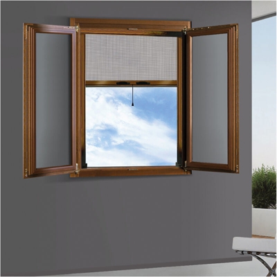 ZANZARIERA A RULLO VERTICALE PER FINESTRA cm 100 x 170 - avorio ral 1013 - KASART