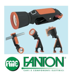 LAMPADA PORTATILE 62566 TORCIA A LED CON PINZA BASE MAGNETICA TESTA SNODABILE - Fanton características