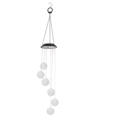 Campanelli eolici a LED solari per esterni cambia colore chiaro campana a vento appeso a spirale lampada lampada patio decorazione giardino LAVENTE precio