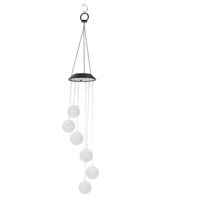 Campanelli eolici a LED solari per esterni cambia colore chiaro campana a vento appeso a spirale lampada lampada patio decorazione giardino LAVENTE