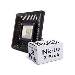 Pack 2 Proiettore a LED IP65 Superslim 50W 4500Lm 30.000H | Bianco Freddo (DY-FL018-50W-CW-PK2-AP) - GREENICE en oferta