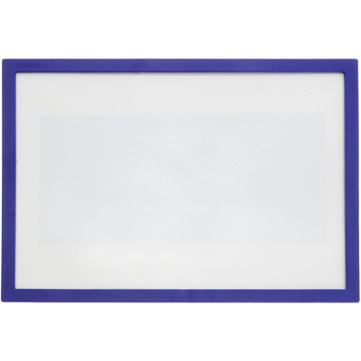 PrimeMatik - Etichetta magnetica con telaio blu e magnete segni 115x81 mm