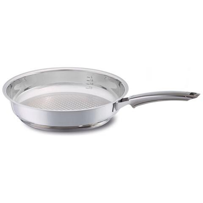 Padella Crispy per Piano cottura a Induzione in Acciaio Inox Diametro 28 cm