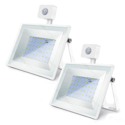 Faro Led Slim 50W Smd Crepuscolare Con Sensore Movimento 6400K Freddo Ip65 A+ 2 Pezzi - AIGOSTAR precio