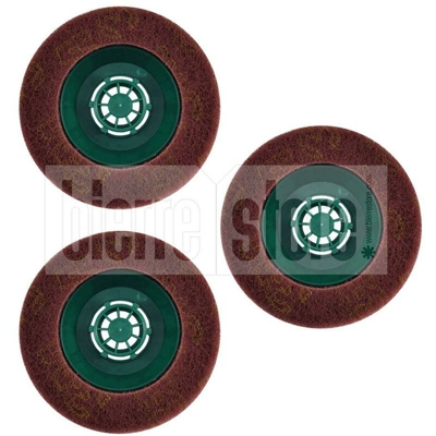 Bierre Store - PAD 3X SPAZZOLE ABRASIVE RICAMBIO LUCIDATRICE FOLLETTO PL510 PL511 PL512 PULILUX COMPATIBILE