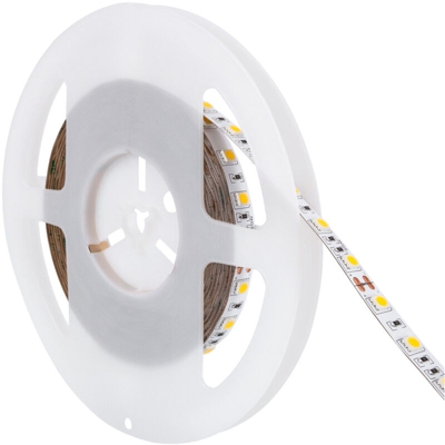Striscia LED 24V DC 60LED/m 5m IP20 Bianco Freddo 6000K - 6500K - LEDKIA