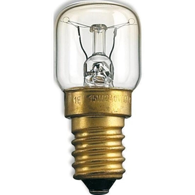 Lampadina Incandescenza a Pera E14 15W per Forno Chiara 10 pz - Maurer