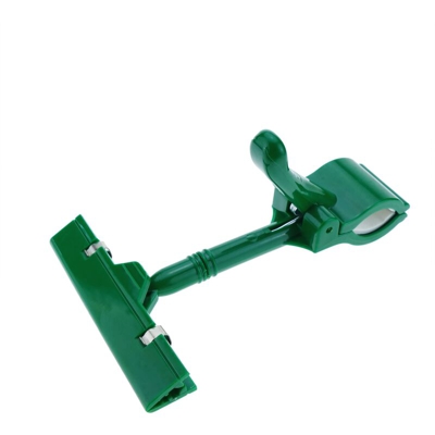 Supporto di plastica verde rigido con poster clip - Primematik