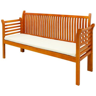 Panca Da Giardino A 3 Posti 150 Cm Arredo Panchina Da Esterno In Legno Di Pino