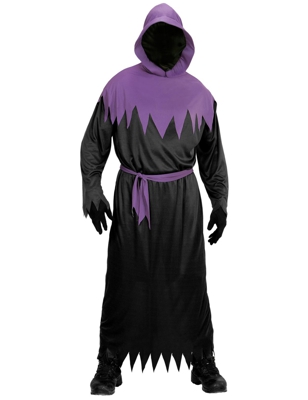 Costume da morte nero e viola adulto