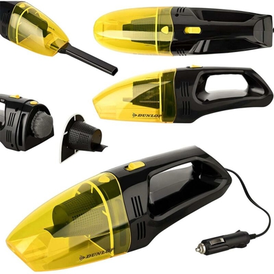 Aspirapolvere Portatile Secco e Liquidi Auto 12V Dustbuster 60W senza Sacchetto - DUNLOP