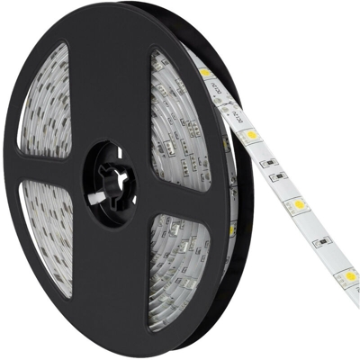 Striscia LED 12V DC 30LED/m 5m IP65 Bianco Naturale 4000K - 4500K - LEDKIA