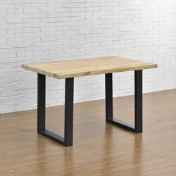 Gambe da tavolo nero in set di 2 pezzi - 60 x 72 cm - Piedi per tavolo da pranzo con protezione di pavimento - [EN.CASA] en oferta
