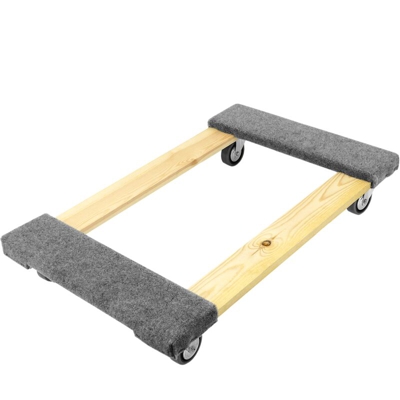 Piattaforma carrello di carico e trasporto trapuntato con ruote 77 x 48 cm - Primematik