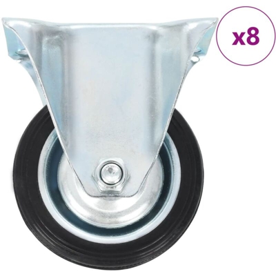 Rotelle Fisse 8 pz 75 mm - VIDAXL