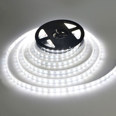 Striscia Led Luce Fredda Smd 5050 Con Alimentatore 5M Metri 300 Led Bianca - PLANET SHOP