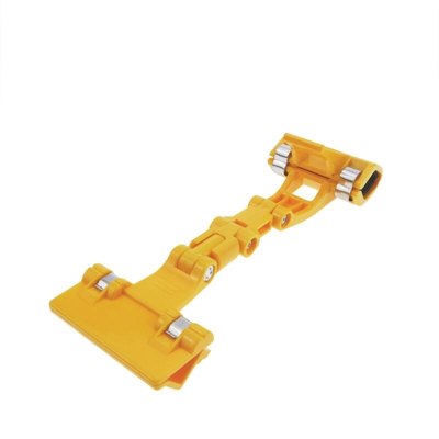 Supporto di plastica giallo articolato con poster clip - Primematik
