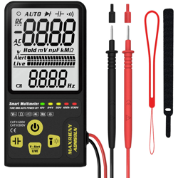 MAXRIENY ADMS9LN intelligente multimetro digitale AC / DC Resistenza Tensione Frequenza tester di capacita vero RMS 9999 Conti Display con funzione en oferta