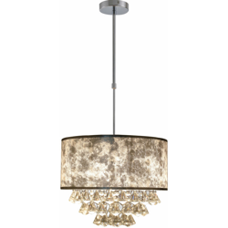 Lampadario in Cristallo Moderno Altezza Regolabile, 44 Pendenti in Vetro - Homcom precio