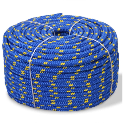 Corda Nautica in Polipropilene 6 mm 100 m Blu - VIDAXL