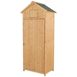 Casetta Armadietto Portautensili Da Giardino Legno Naturale, 77x54.2cm características