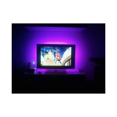 Greensensation - Confezione led retroilluminazione per TV 2 x 90 cm usb con telecomando e controllo musica