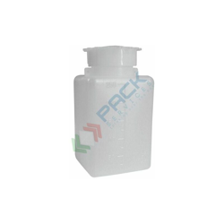 Kartell Labware - Bottiglia in plastica (PE), rettangolare a collo largo, capacità 250 ml, chiusura con tappo a vite e sottotappo (inclusi) (250 ml) en oferta