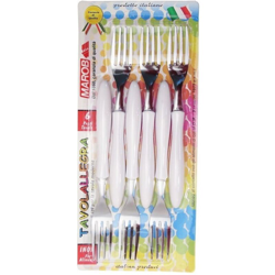 Bighouse It - FORCHETTA CONF. 6 PZ. BIANCO TAVOLA ALLEGRA precio