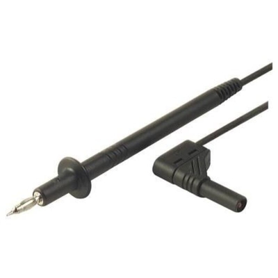 SKS Hirschmann PL 2600 S W sw Puntali di sicurezza [Spina a banana 4 mm - Sonda] 1.00 m Nero