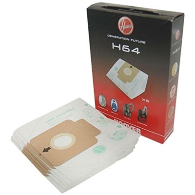 Hoover 5 Sacchetti Aspirapolvere Sprint Freespace Flash Capture Originali H 64 - EUROSTORE07