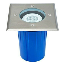 Spot quadrato in acciaio inossidabile GU10 da seppellire con lampadina a LED 350Lm - AREV en oferta