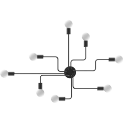 Lampadario a Soffitto Moderno 8 Luci, Illuminazione Design Industriale - Homcom en oferta