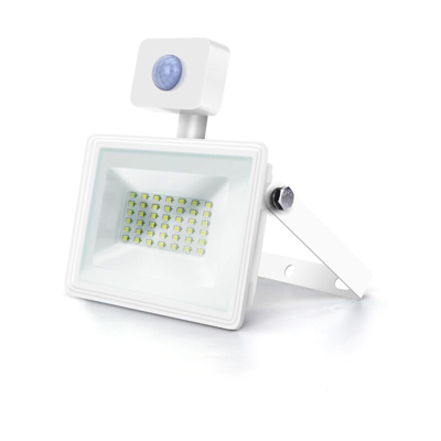 Aigostar - FARO LED SLIM SMD CREPUSCOLARE CON SENSORE MOVIMENTO 10W 20W 30W 50W 100W BIANCO CALDO NATURALE-30Watt-Fredda