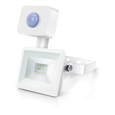 Aigostar - FARO LED SLIM SMD CREPUSCOLARE CON SENSORE MOVIMENTO 10W 20W 30W 50W 100W BIANCO CALDO NATURALE-10Watt-Naturale