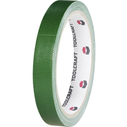 TOOLCRAFT HEB38L10ÜC HEB38L10ÜC Nastro in tessuto HEB38L10ÜC Verde (L x L) 10 m x 38 mm 10 m características