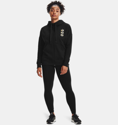 Felpa con cappuccio UA Rival Fleece Multilogo Full Zip da donna precio