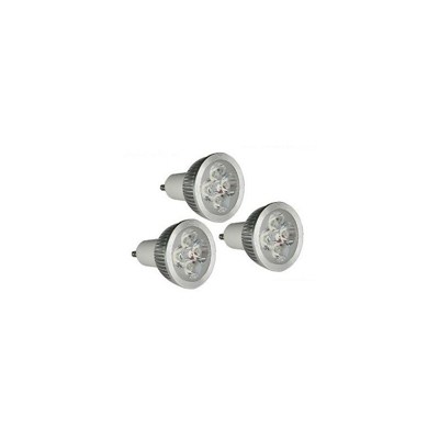 set di 3 lampadine LED GU10 4w 4X1w ad alta intensità - Greensensation