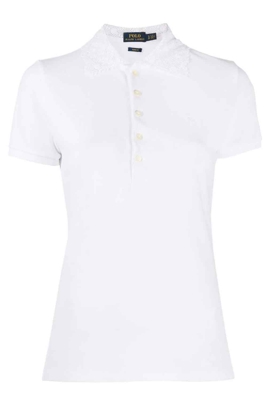 Polo con colletto ricamato - POLO RALPH LAUREN