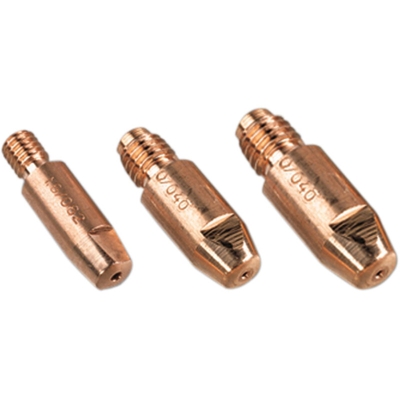 3 Tubetti Di Contatto Portacorrente Ugello Da 0,6 Ferro Inox Animato Deca 010253