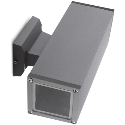 Greenice - Luce a Muro IP65 (Senza Lampada) E27 Ø90Mm Nero Grace | Senza Lampada/Vedi Accessori (HO-WLIP65-E27-90-108)