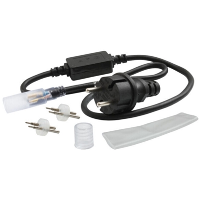 kit di alimentazione tubo led givro pr set 220-240 volt CE IP44 interno nero kan 08637 - KANLUX