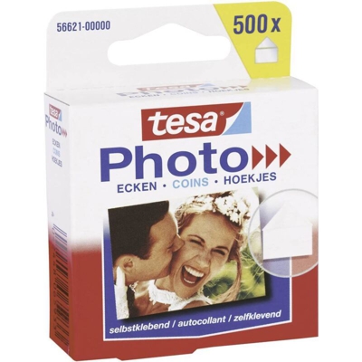 Angoli adesivi Photo® (L x A) 17 mm x 19 mm Trasparente 56621 Contenuto: 500 pz. - Tesa