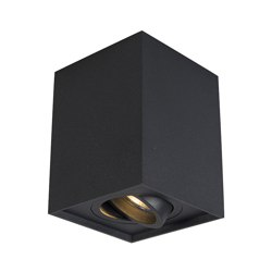 Faretto quadro - Moderno - Acciaio - Nero - Quadrato Max. 1 x Watt - Qazqa en oferta