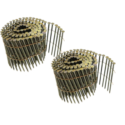 Set di 2, chiodi pneumatici con gambo a spirale 2,7 x 78 mm 225 pezzi chiodatrice pneumatica - Stahlwerk