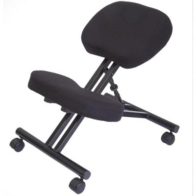 Sgabello ergonomico in acciaio Regolabile in altezza 47xP53/62xH53/72 cm ruote - SERENAGROUP