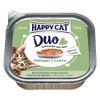 Happy Cat Duo 12 x 100 g - Pollame e agnello