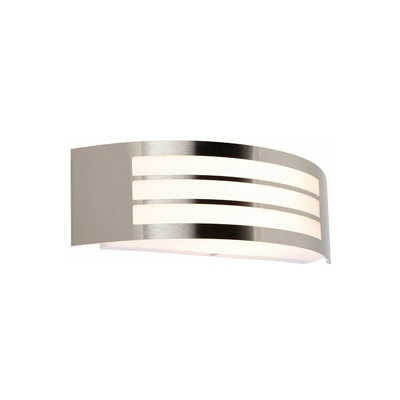 Applique sapphire wl - Moderno - Plastico,Acciaio inossidabile - Bianco/Acciaio - Sfera Max. 1 x Watt - Qazqa