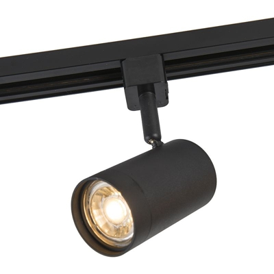 QAZQA jeana - Moderno - Acciaio - Nero - Tondo Max. 1 x Watt